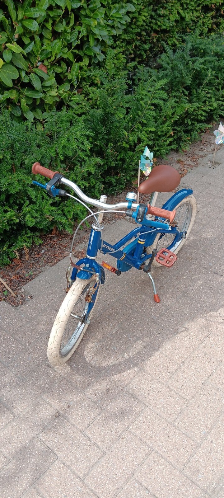 Kinderfiets retrolook blauw, Fietsen en Brommers, Ophalen of Verzenden, Gebruikt