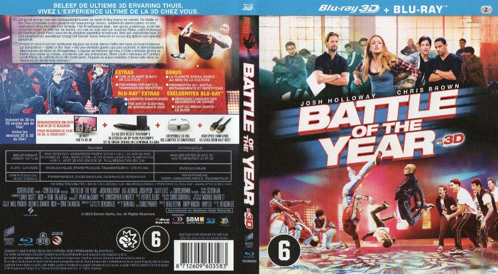 battle of the year (blu-ray 3D + blu-ray) nieuw, Ophalen of Verzenden, Zo goed als nieuw, Overige genres
