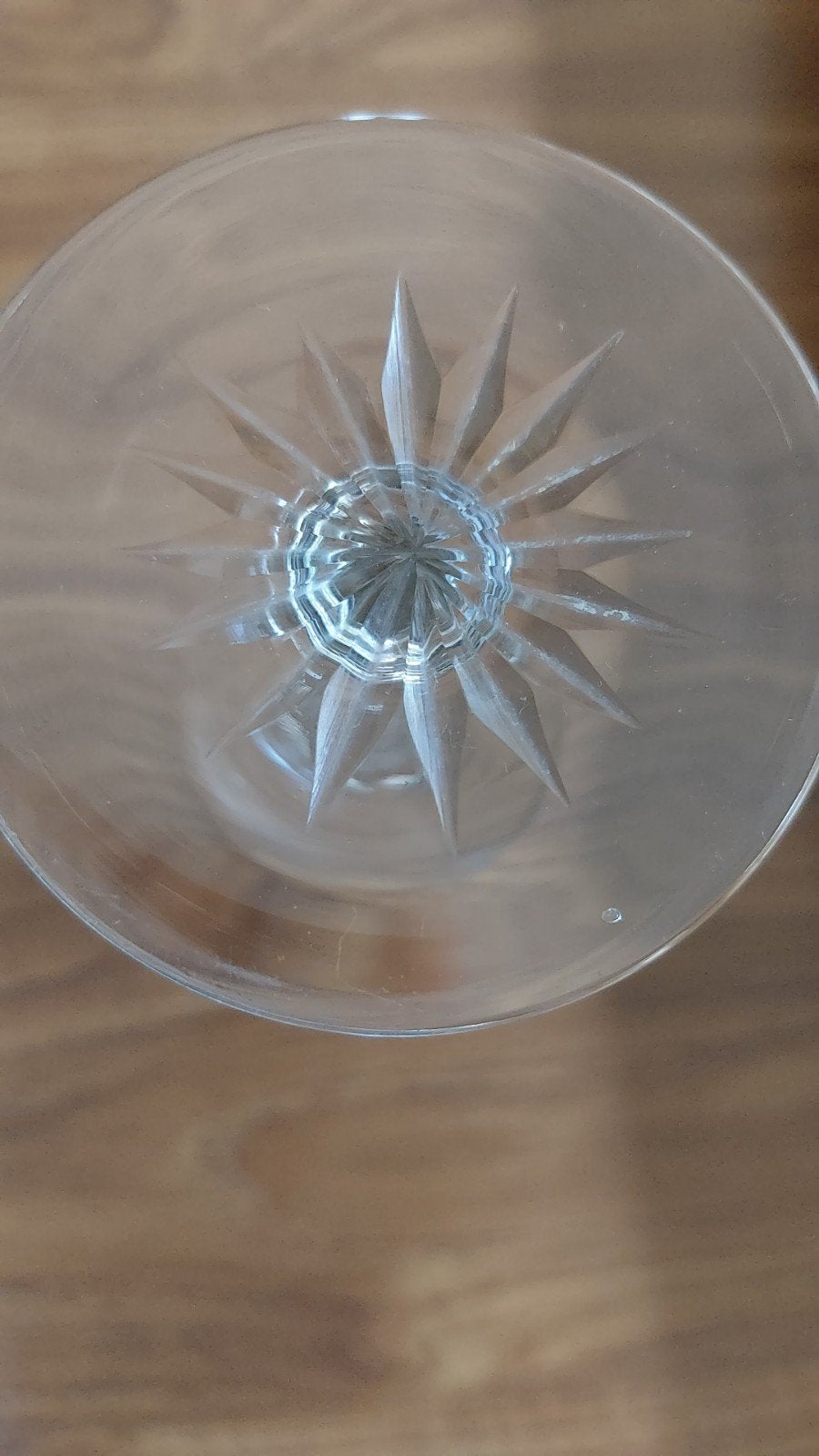 Lot de 7 verres à vin anciens en cristal au plomb., Enlèvement ou Envoi