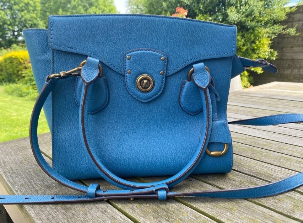 Lauren by Ralph Lauren handtas, Handtassen en Accessoires, Ophalen, Zo goed als nieuw, Blauw, Handtas
