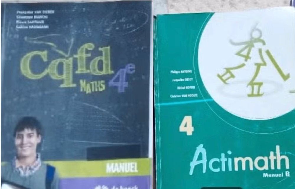 Actimath 4  CQFD 4 et autres livres de math et de physique, Livres, Enlèvement ou Envoi, Utilisé, Ne s'applique pas