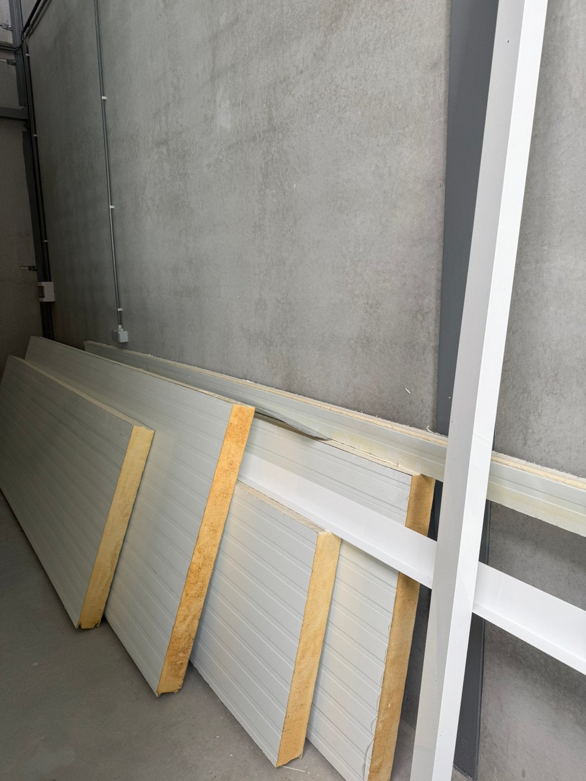 Geïsoleerde sandwichpanelen / PUR wandpanelen, Ophalen, Nieuw