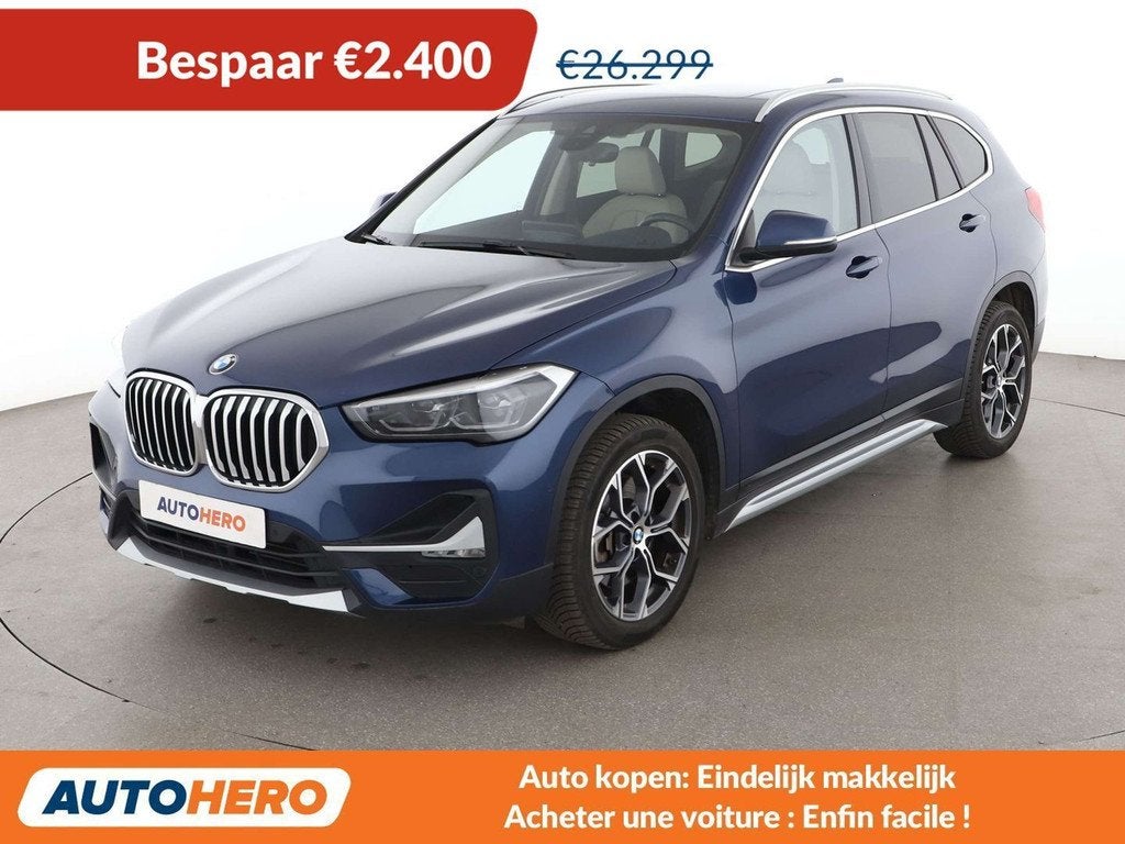 BMW X1 xDrive 20d xLine (bj 2021, automaat), 149 g/km, Blauw, Adaptive Cruise Control, 140 kW