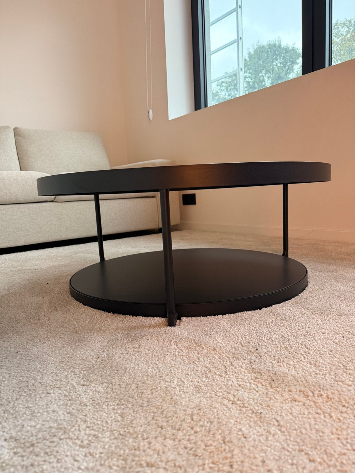 FRÖTORP salontafel, Ophalen, Gebruikt, Rond, Glas