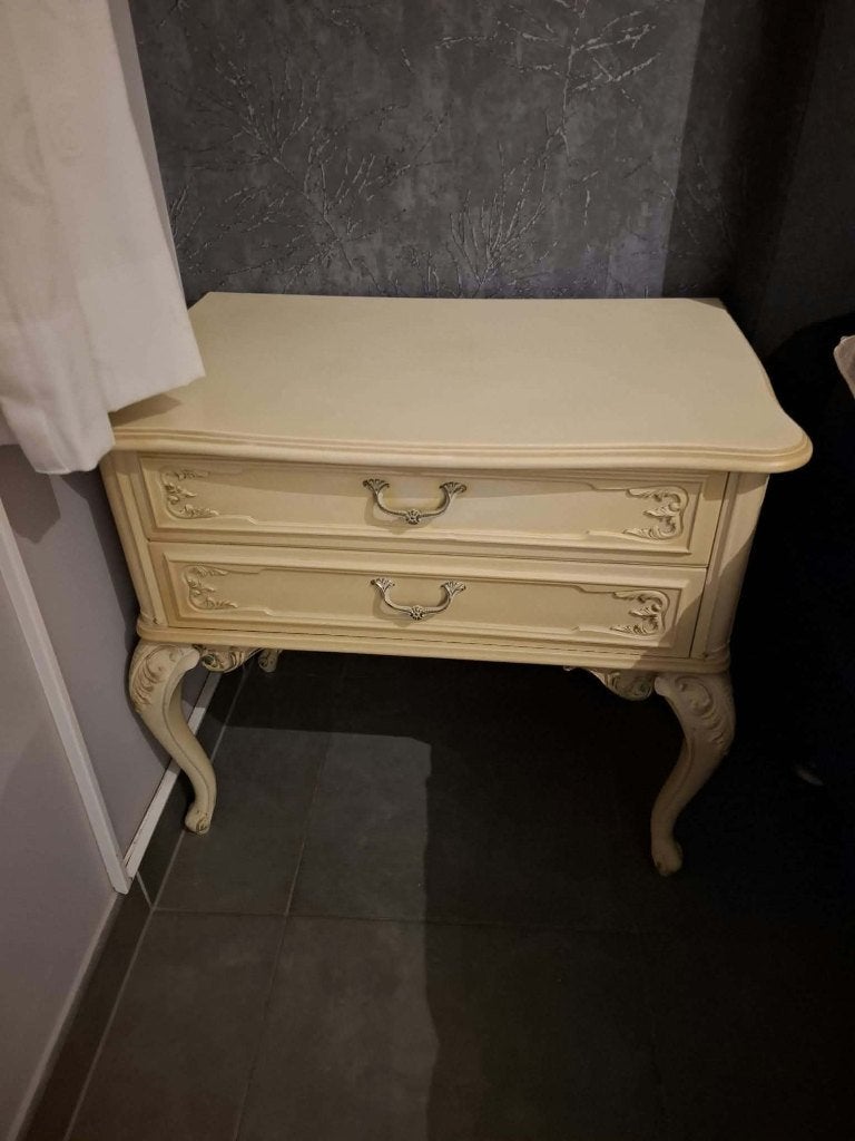retro meubel slaapkamer en spiegel, Ophalen