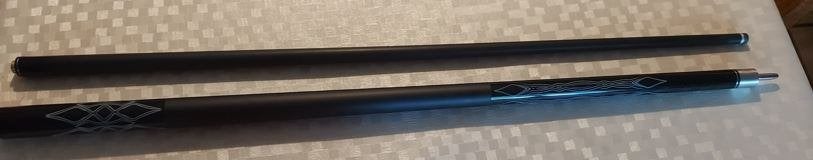 Biljartkeu zwart carbon fiber 11.3 mm. pomerans., Verzenden