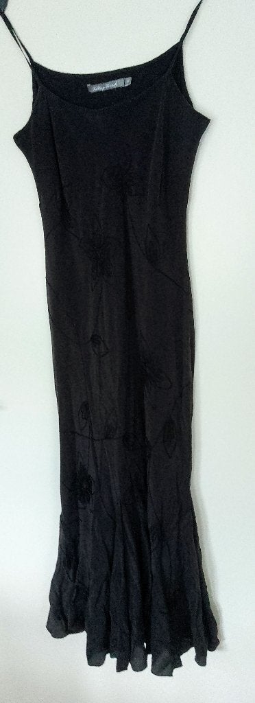 Kuitlange zomerjurk, 100% zijde, Talking French, maat 38/40, Kleding | Dames, Jurken, Maat 38/40 (M), Talking French, Zwart, Ophalen of Verzenden