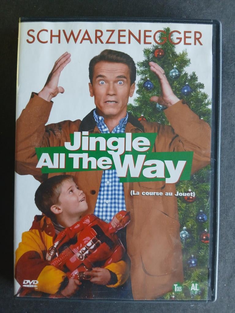 Jingle all the way (1998) Arnold Schwarzenegger, Jim Belushi, Tous les âges, Enlèvement ou Envoi, Comme neuf, Comédie romantique