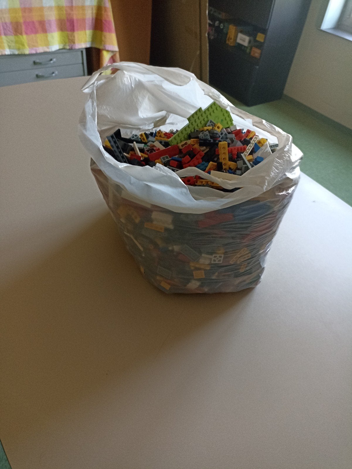 Zak lego, Ophalen, Lego