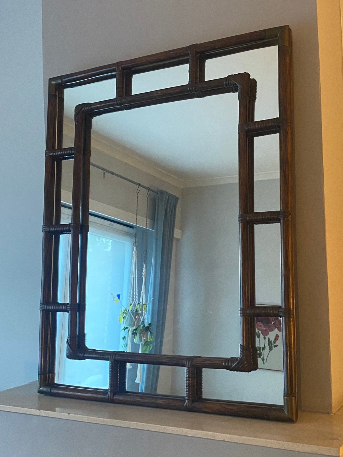 Vintage spiegel  Hollywood Regency – 105 x 80 cm, Antiquités & Art, Antiquités | Accessoires de maison, Enlèvement