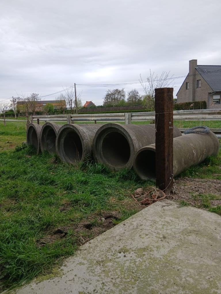 5 beton buizen, Doe-het-zelf en Bouw, Buizen en Afvoer, Ophalen, Zo goed als nieuw, Overige materialen, Rechte buis