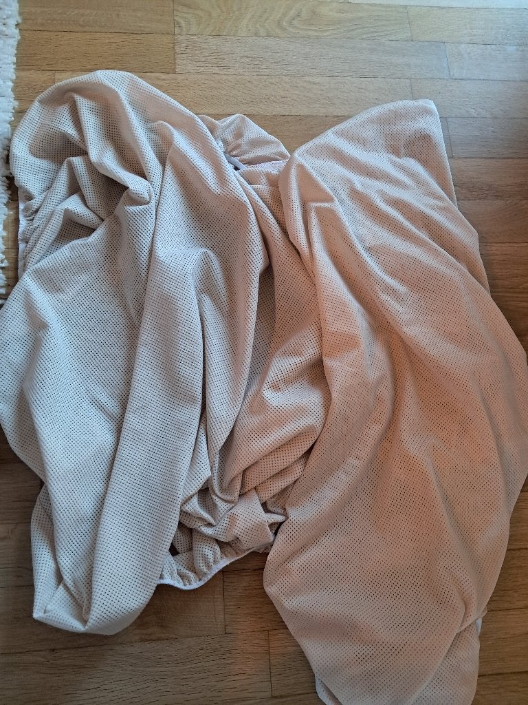 2 hoeslakens aerosleep 75x95cm, Kinderen en Baby's, Ophalen, Ademend, Jongetje of Meisje, Beige