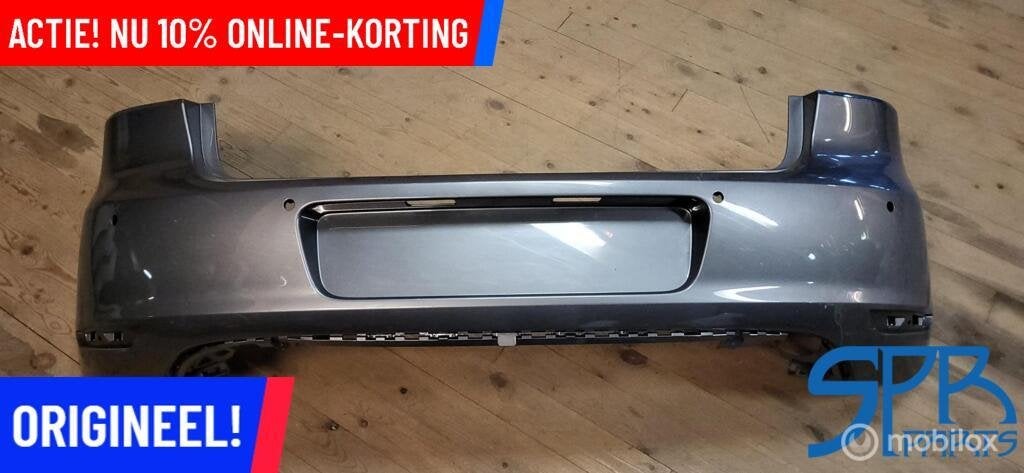 VW GOLF 6 VI LD7R ACHTERBUMPER 4x PDC 5K6807421 KAAL BUMPER, Gebruikt, Volkswagen, Ophalen of Verzenden, Volkswagen
