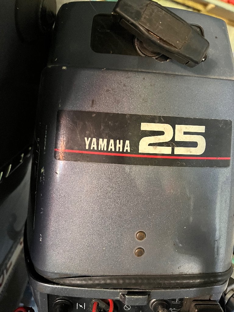 Yamaha 25pk 2 takt autolube, Watersport en Boten, Ophalen, 10 tot 30 pk, Gebruikt, Buitenboordmotor