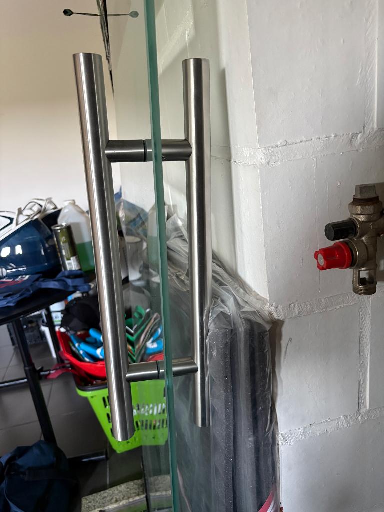 Binnendeur in glas, Enlèvement, Utilisé