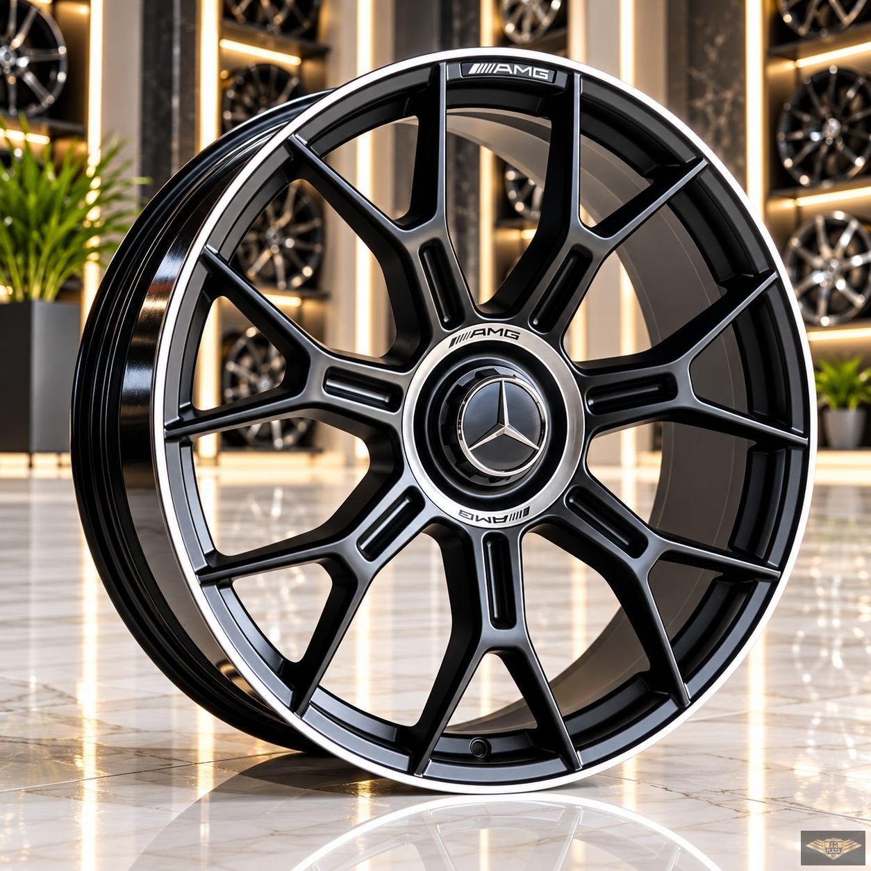 21 inch 5x112 Mercedes GLC (AMG Look) Satijn Zwart Breedset, Autos : Pièces & Accessoires, Neuf, -, 21 pouces, Véhicule tout-terrain