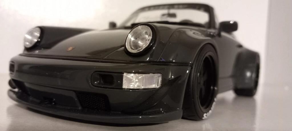 1/18 Porsche 911 964 RWB Rauh-welt Speedster Yabai Grey, Enlèvement, Neuf, Voiture, Autres marques
