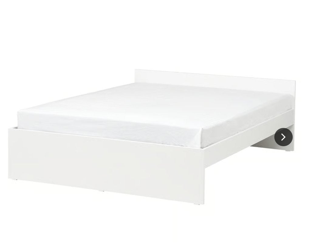 Lit double VIHALS - IKEA, Maison & Meubles, Chambre à coucher | Lits, 140 cm, Enlèvement, Utilisé, 200 cm