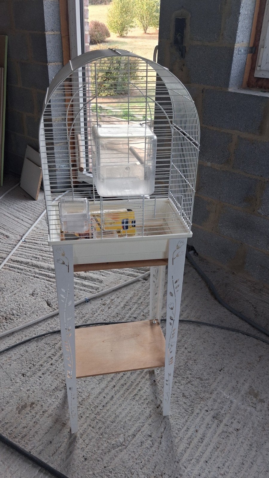 cage pour oiseaux, Animaux & Accessoires, Enlèvement, Comme neuf, Métal, Cage à oiseaux