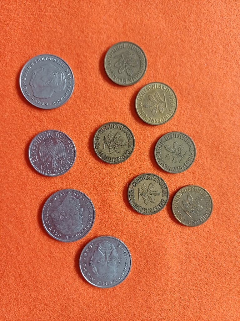 10 munten Duitse Mark, Enlèvement, Monnaie