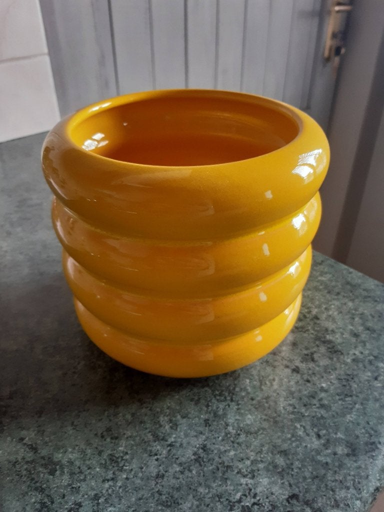 Bloempot bumble bee, Tuin en Terras, Rond, Ophalen of Verzenden, Terracotta, Binnen