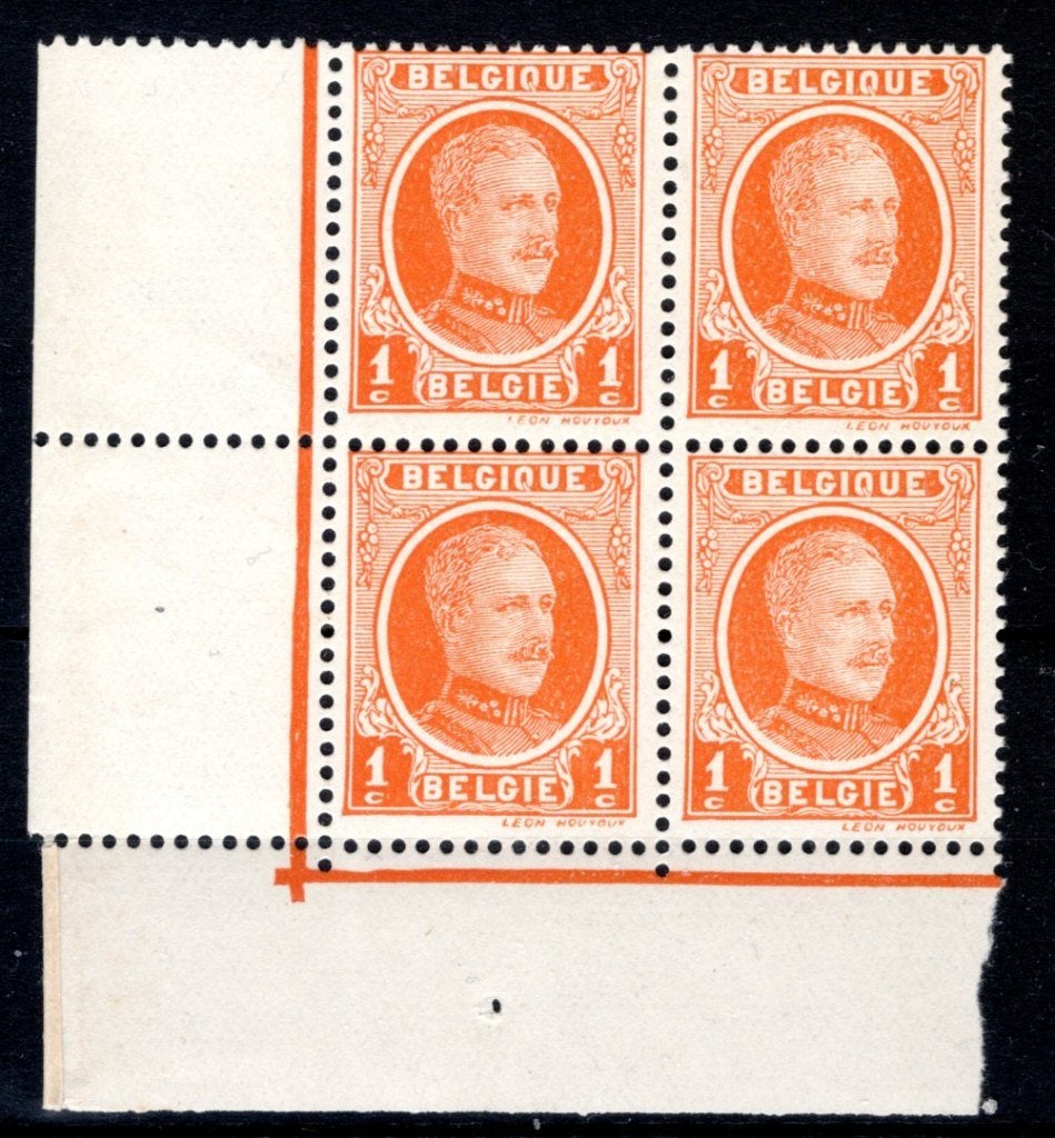 190 MNH 1922 - Z.M. Koning Albert 1 (4 stuks) -1, Verzenden, Postfris, Postfris