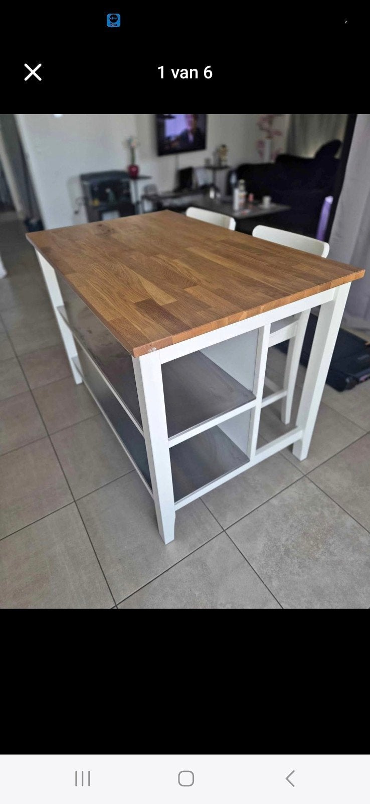 ikea keukeneiland met stoelen, Enlèvement, Comme neuf
