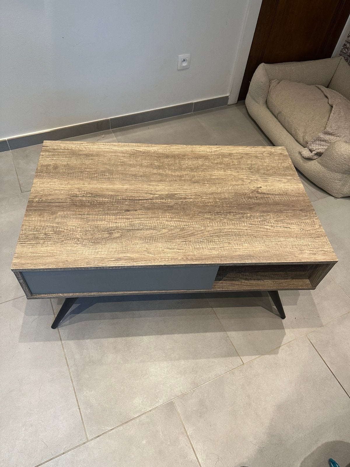 Salontafel, Huis en Inrichting, Tafels | Salontafels, Ophalen, 100 tot 150 cm, Zo goed als nieuw, Minder dan 50 cm