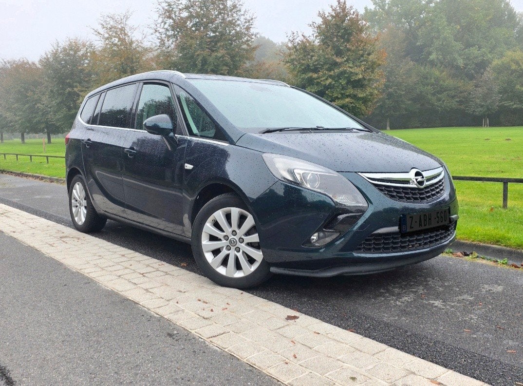OPEL ZAFIRA 1.4 * 7PL* CUIR/TISSU* 122000KM*1Er PROPRIÉTAIR, Autos, Cuir, Achat, Euro 6, 7 places