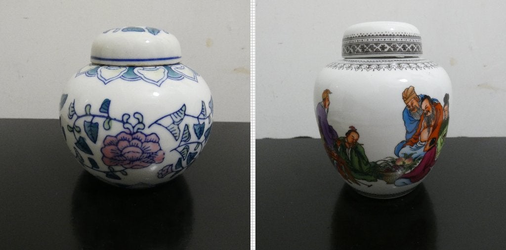 2x Chinees gember potje [1138], Ophalen of Verzenden