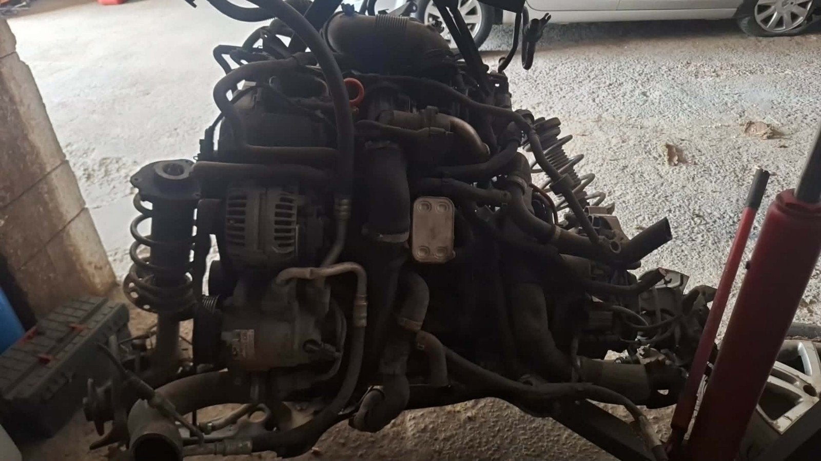 moteur, boîte, berceau vw caddy 2011 1.6 tdi, Enlèvement, Utilisé, Volkswagen