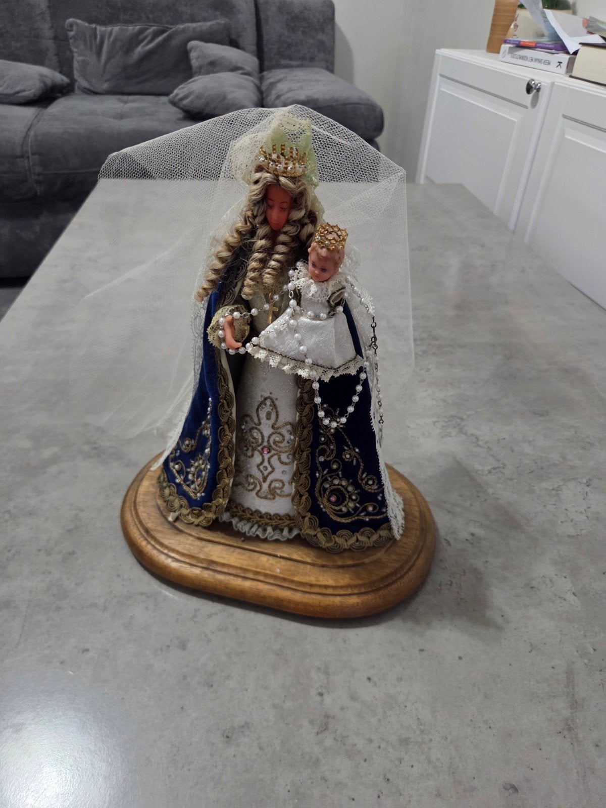 Mariabeeld met het kindje Jezus, Ophalen of Verzenden, Zo goed als nieuw