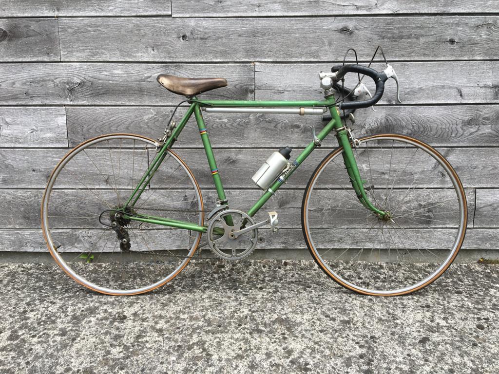 Koersfiets retro, Ophalen, Gebruikt