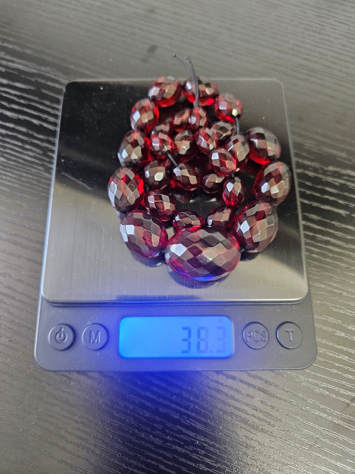 cherry amber bakelite facet 38.3 gram, Enlèvement ou Envoi