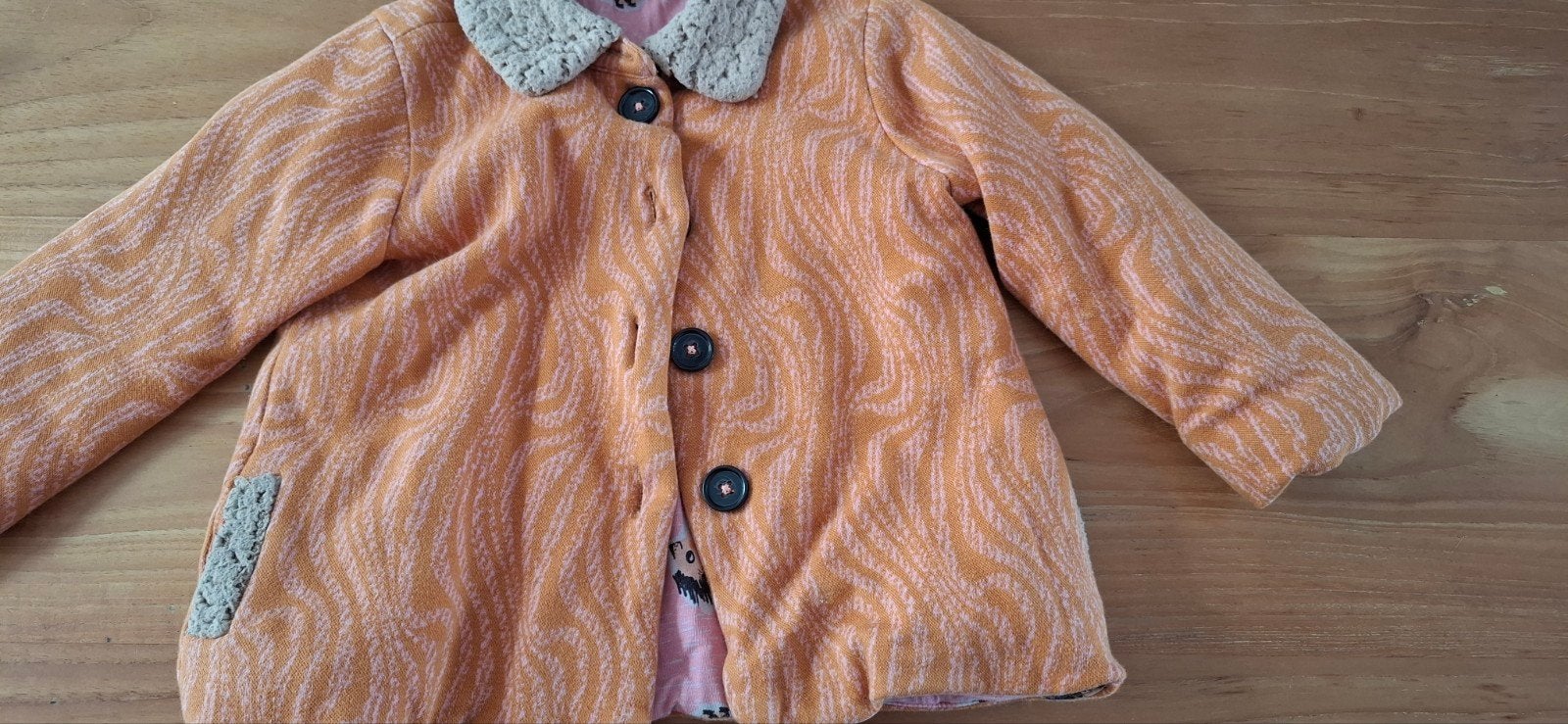 jas herfst, Kinderen en Baby's, Kinderkleding | Maat 92, Ophalen, Meisje, Kiekeboe, Zo goed als nieuw