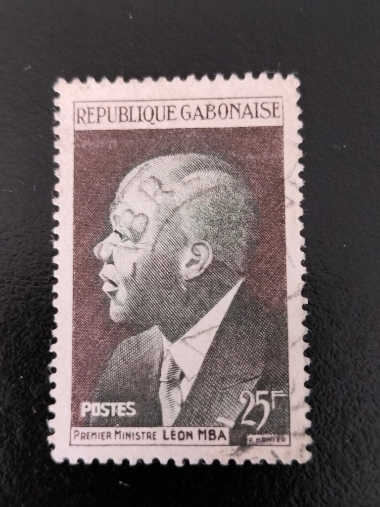 Gabon 1959 - President Léon M'Ba - onafhankelijkheid, Verzenden, Overige landen, Gestempeld