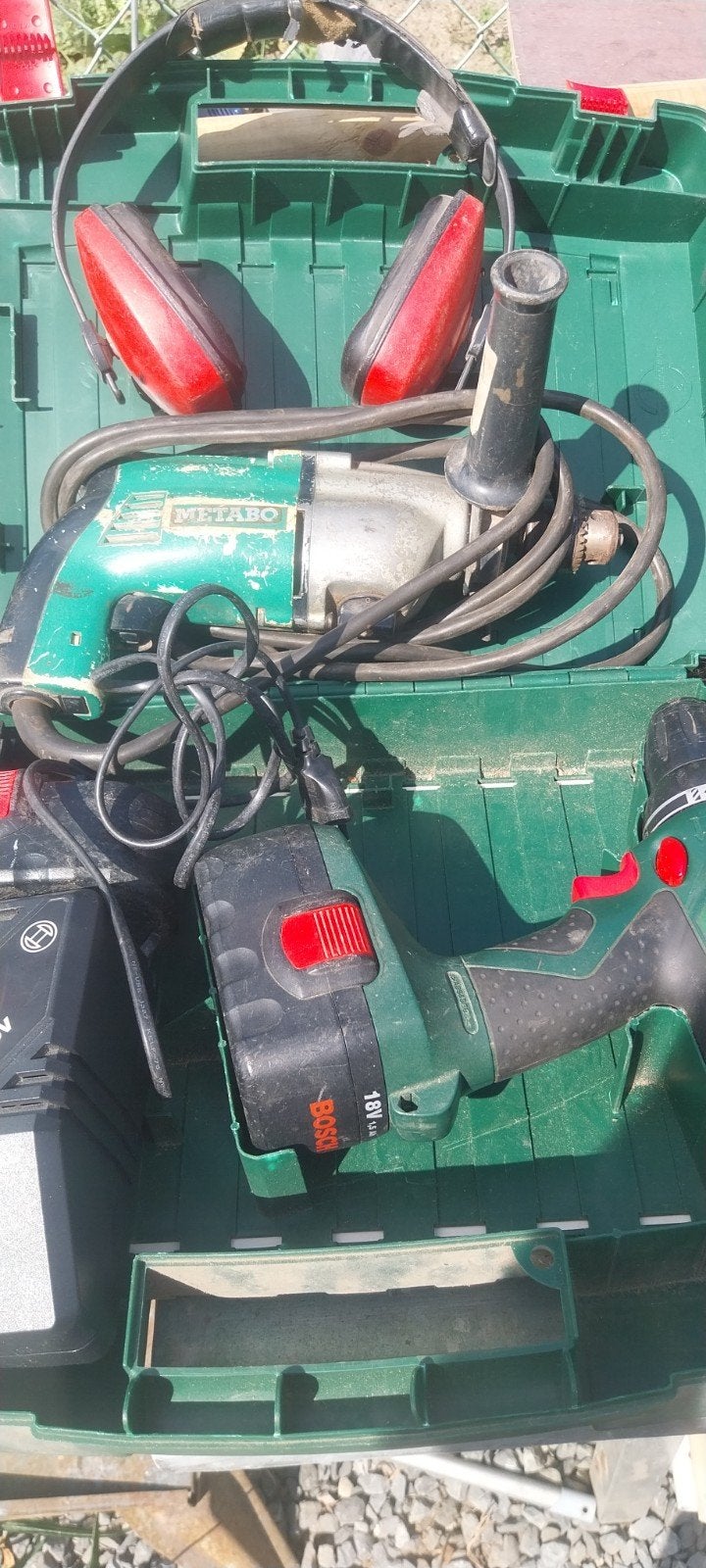 lot de machines, Bricolage & Construction, Enlèvement, Utilisé, Jeu d'outils, Bosch