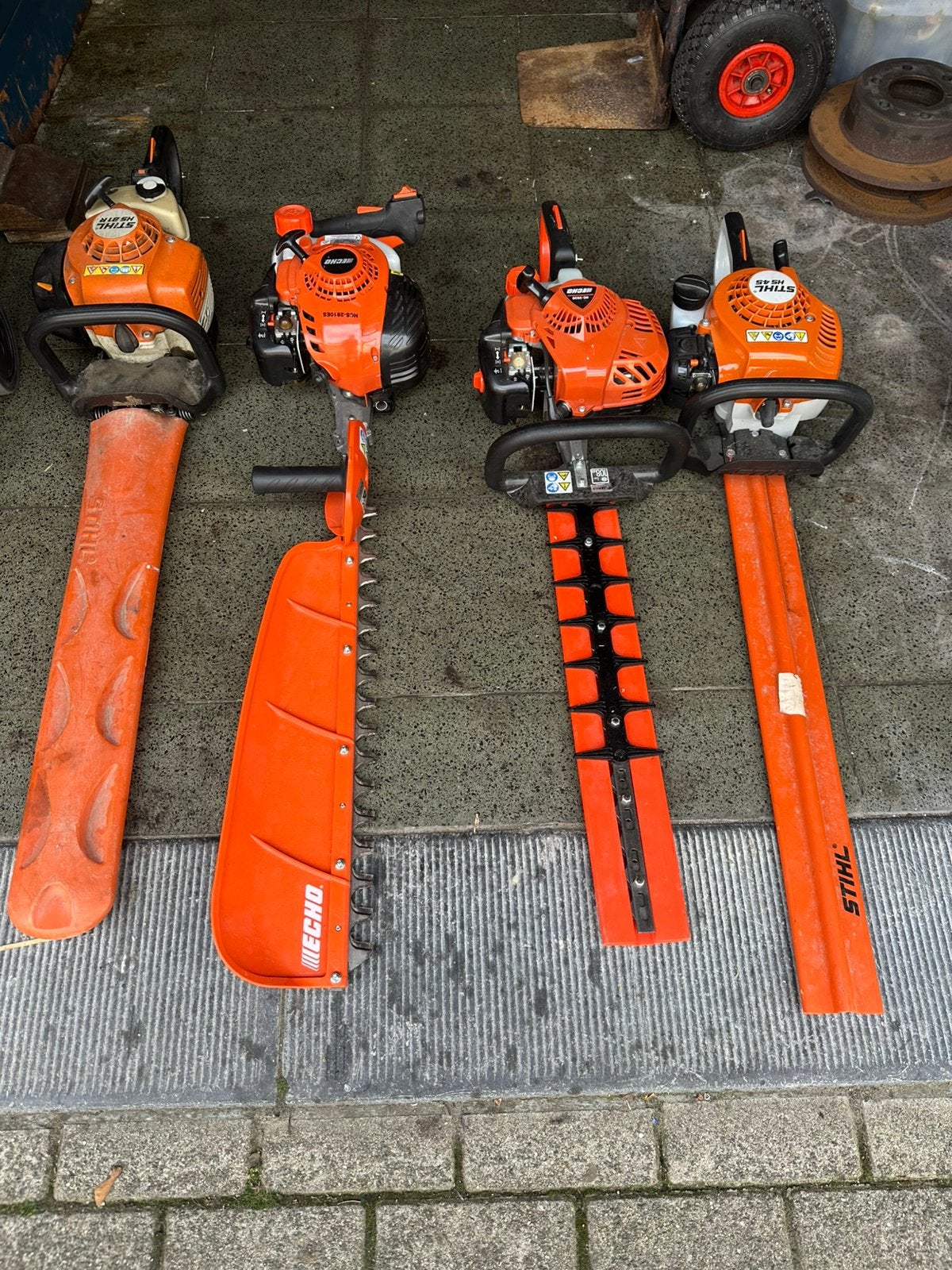 Lot de taille-haies, Ophalen of Verzenden, Zo goed als nieuw