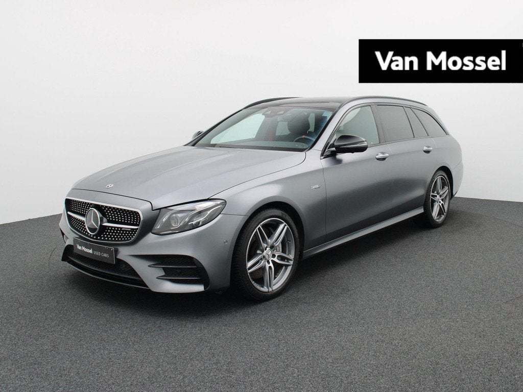 Mercedes-Benz E-Klasse AMG 53 4MATIC+ Estate + LICHTE VRACHT, Autos, Argent ou Gris, Achat, https://public.car-pass.be/vhr/07c76a3b-3ef8-49ff-9741-3456c376c7a3