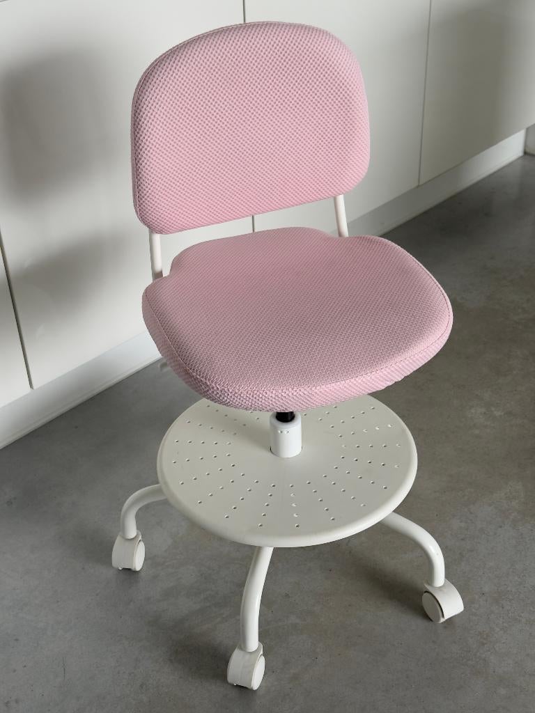 Chaise de bureau enfant IKEA VIMUND rose – Liège, Enlèvement, Utilisé, Rose, Chaise de bureau