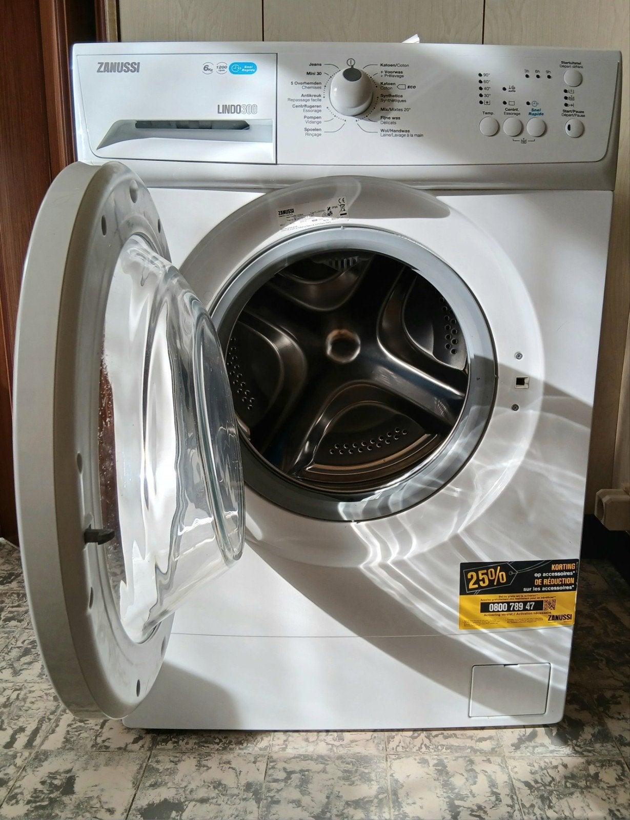 Wasmachine Zanussi 6kg, Ophalen