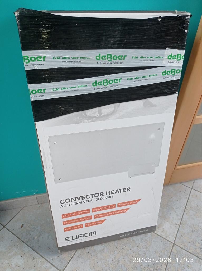 Convecteur électrique Eurom 2000 alutherm, Enlèvement