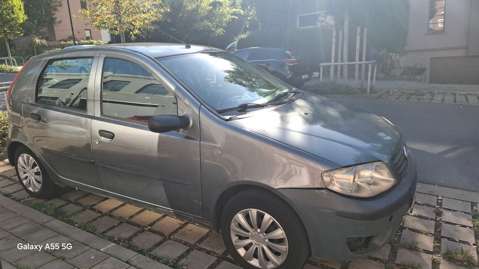 Fiat punto, Auto's, Stof, 4 cilinders, 5 zetels, Zilver of Grijs
