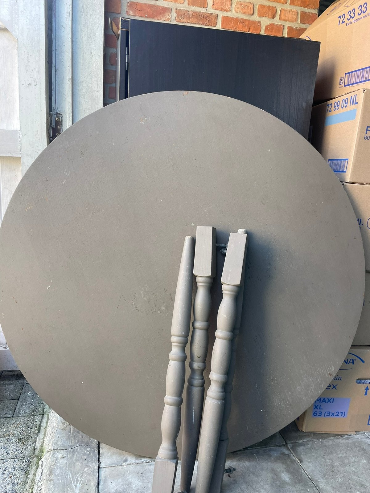 Ronde houten eettafel, Huis en Inrichting, Ophalen, Gebruikt