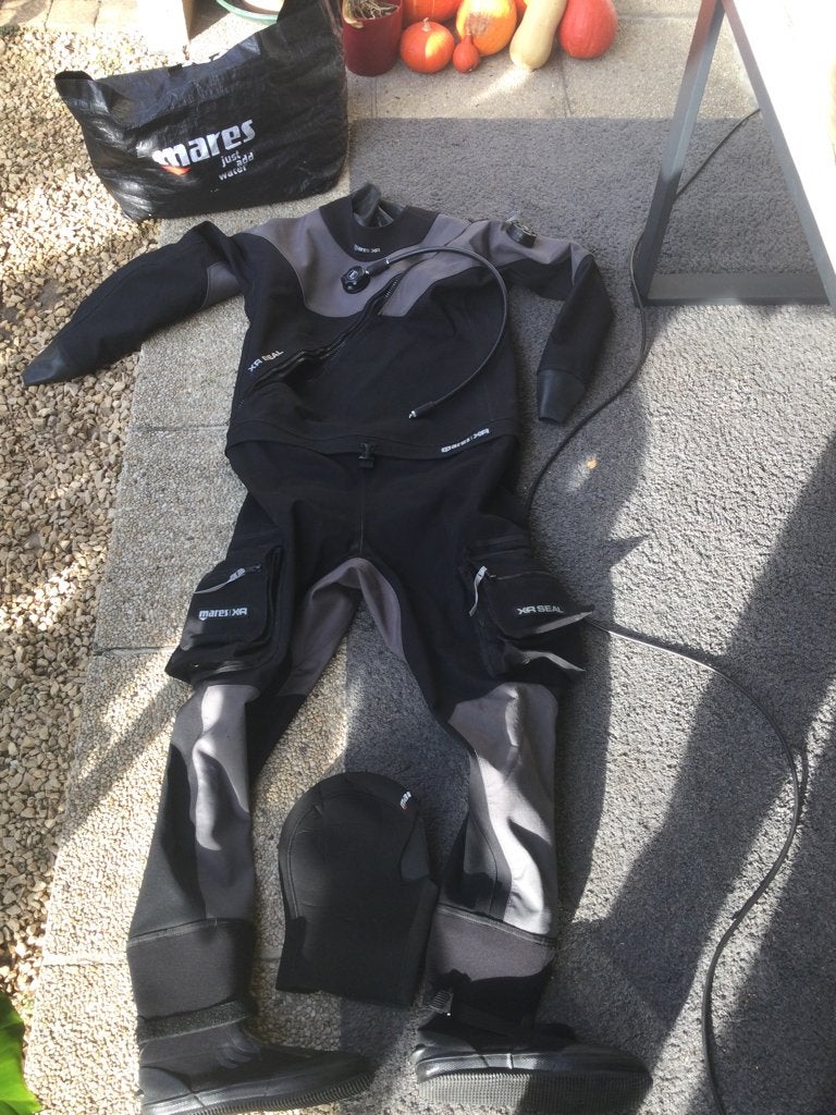 Mares XR Seal Drysuit size XL aan 799€, Watersport en Boten, Ophalen of Verzenden, Gebruikt, Duikpak