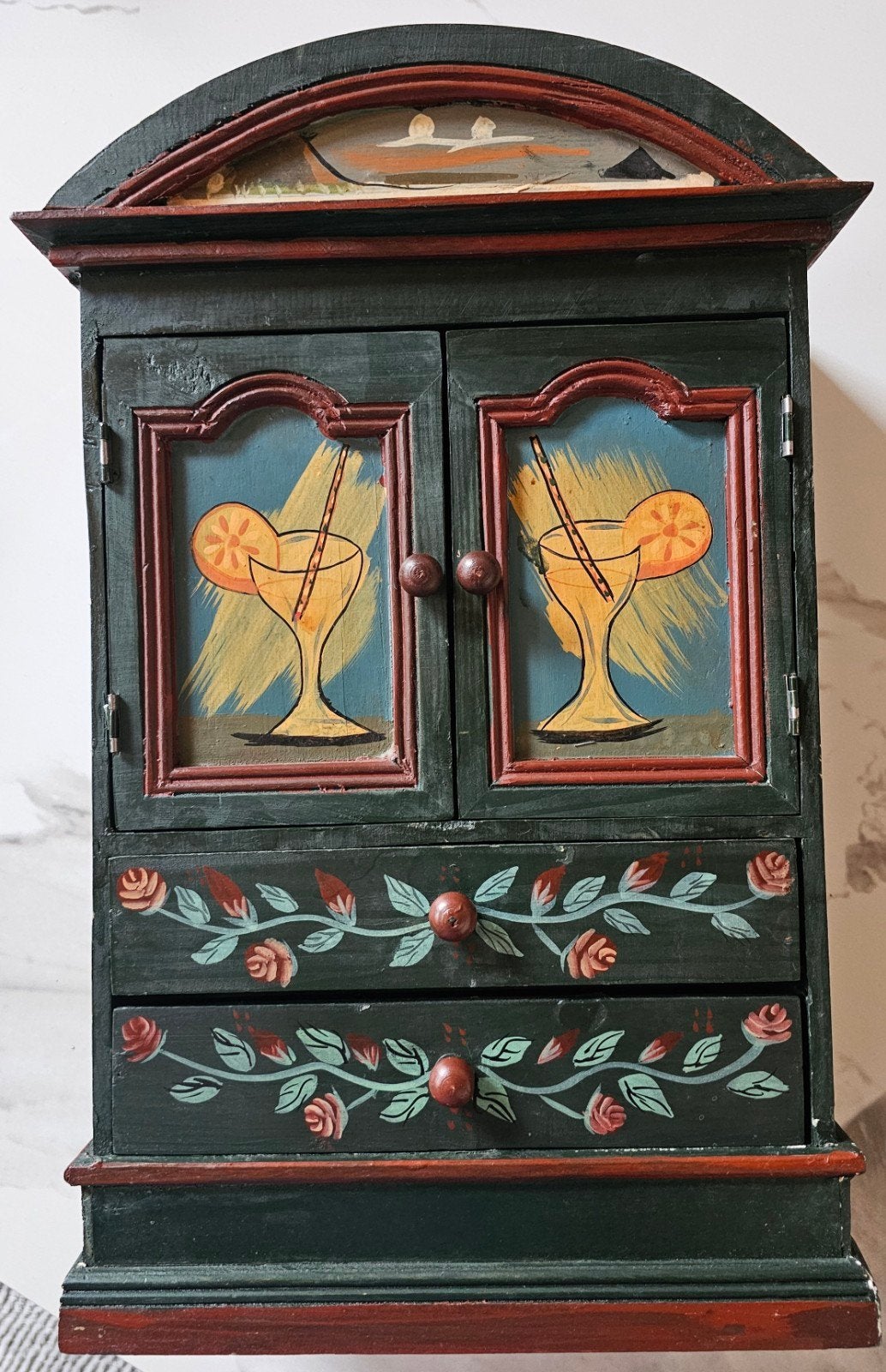 meuble vintage peint à la main, Enlèvement
