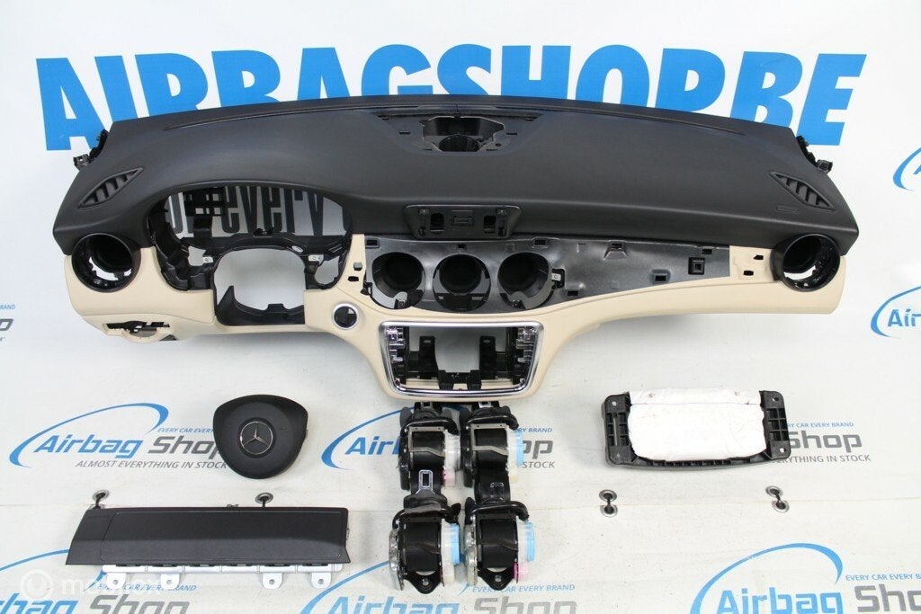 Airbag set - Dashboard beige Mercedes GLA X156 (2014-heden), Autos : Pièces & Accessoires, Tableau de bord & Interrupteurs, Utilisé