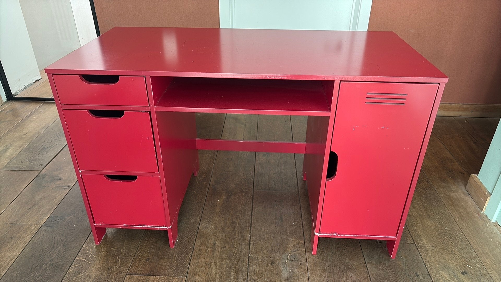 Tof degelijk bureau tiener, Ophalen, Gebruikt, 120 cm, Hout