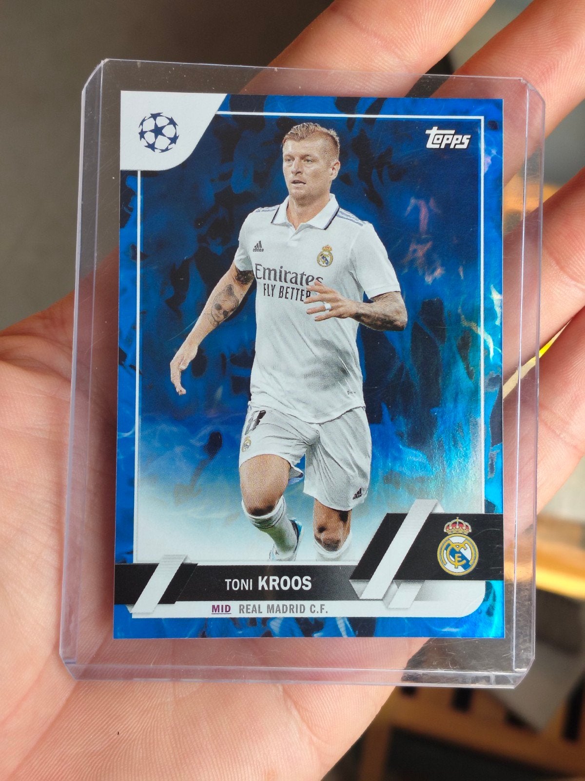 Topps Champions League Toni Kroos Real Madrid genummerd, Verzamelen, Ophalen of Verzenden