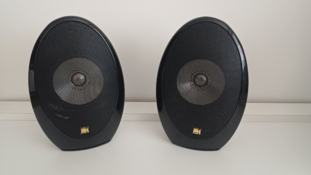 ensemble de KEF HTS1001.2 - Haut-parleurs 2 voies en peintur, Compatible son surround/home cinéma, Enlèvement ou Envoi, 60 à 120 watts